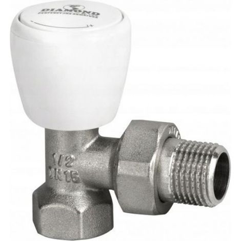 Robinet De Radiateur D'angle - Nickelé - Filetage 1/2 Pouces - Pour Système De Chauffage - 1 Pièce