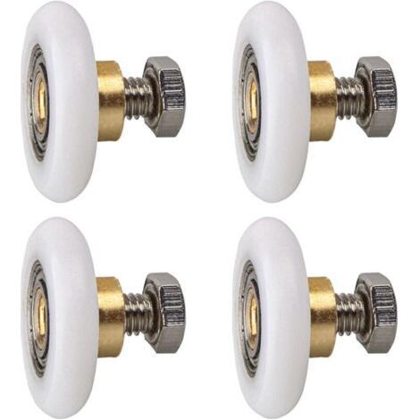 4 Pieces (20MM) Shower Door Roller, Roller Caster Wheel for Shower Door Sliding Casters Door Replacement Wheel for Roller (1/5)