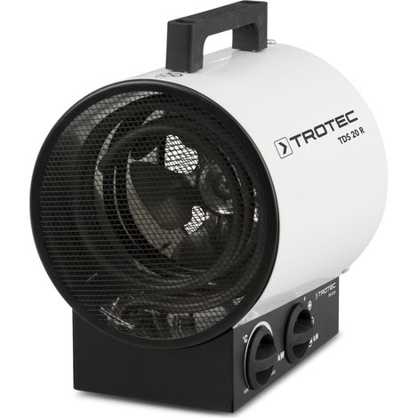Trotec – Aérotherme électrique 3000W – Chauffage rapide pour chantiers jusqu'à 30m² – Thermostat intégré – Protection anti-surchauffe (1/5)