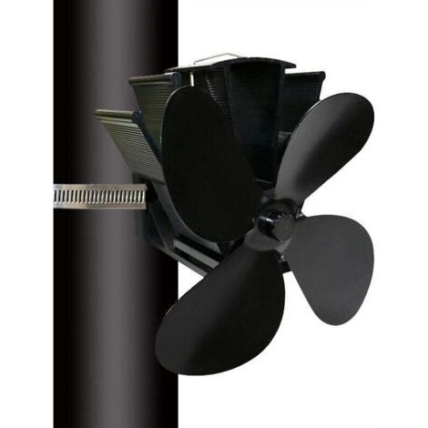 Accessoire de cheminée et poêle,Ventilateur Poele,6 Pales,Ventilateur de Poêle à Fonctionnement Silencieux,Ventilateur de Cheminée Pour Bois/Brûleur à Bois/Cheminée Surélevé Accessoire de cheminée et