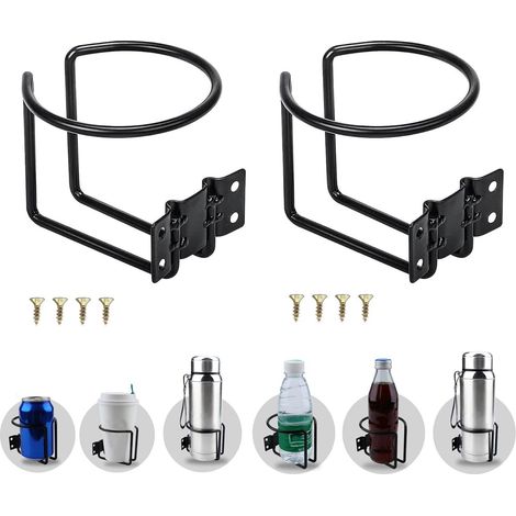 Porte-gobelets - Universels - Inox - Voiture, bateau - Lot de 2 (1/5)