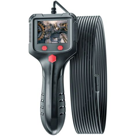 HD-Inspektionskamera mit 1080p-Auflösung und 2,4-Zoll-IPS-Bildschirm, 8-mm-Kanal-Kamera, IP67 wasserdicht, Industrieendoskop für Fahrzeuge, Motoren und Abflusskontrollen.