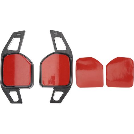 Extensions de changement de vitesse à palette noires, couvercle d'extension de levier de vitesse en alliage d'aluminium pour A1 TTS RS3 S4 RS4 S5 RS5 S6 RS6 (1/5)