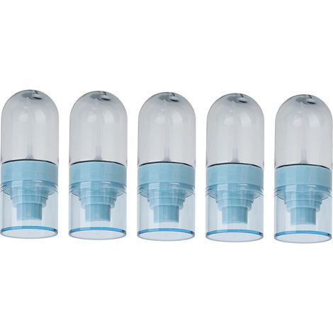 Flacons vaporisateurs vides 5x50ml en plastique transparent pour voyage, lotion, désinfectant (1/5)