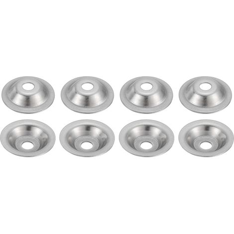 8 Pcs M10 Rondelles Inox 2x50mm Acier Inoxydable 304 Rondelle d'Arbre pour Meuleuse d'Établi, Polisseuse à Brosse Métallique, Argenté (1/5)