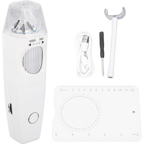 WLAN-Mikroskop, kabellos, digital, tragbar, 1000-fache Vergrößerung, Münzlupe für Reparatur und Hautinspektion (1/5)