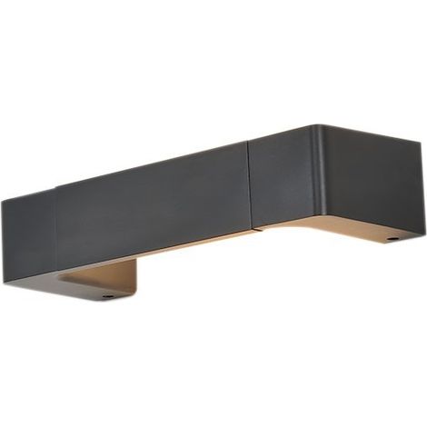 Applique murale bidirectionnelle LED "Etso" - 6W - 3000K - 30cm - Noir (1/5)