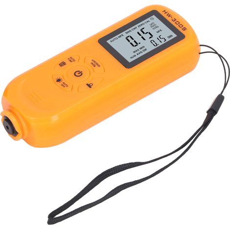 Jauge d'épaisseur de revêtement à écran vertical haute précision pour peinture automobile, idéale pour les acheteurs de véhicules d'occasion (orange). (1/5)