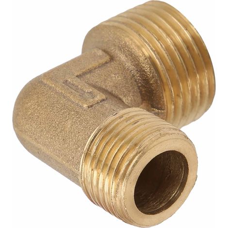Soupape anti-retour laiton 1/2x3/8 pour compresseur d'air, raccord coudé 90° sans soudure, accessoires de tuyauterie (1/5)