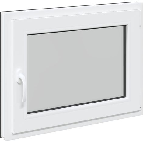 vidaXL Basement Window RISOR 80 x 60 cm PVC and Glass Anthracite