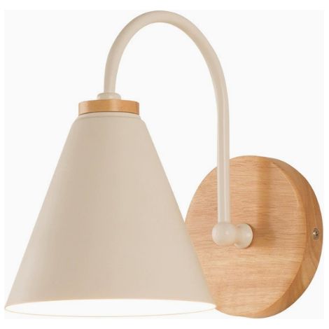 Lampe murale Corridor Abat-jour en fer Lampe murale courbée pour chambre à coucher salon bureau sans ampoule blanche
