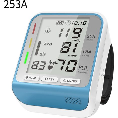 Tensiomètre électronique intelligent automatique à domicile avec commande vocale pour la pression artérielle au poignet (1/3)
