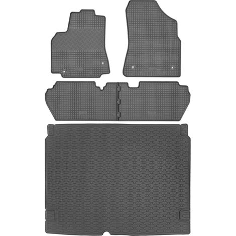 Citroen Berlingo II Kombivan ab 2008–08.2018 SET – Gummi-Automatten + Kofferraummatte