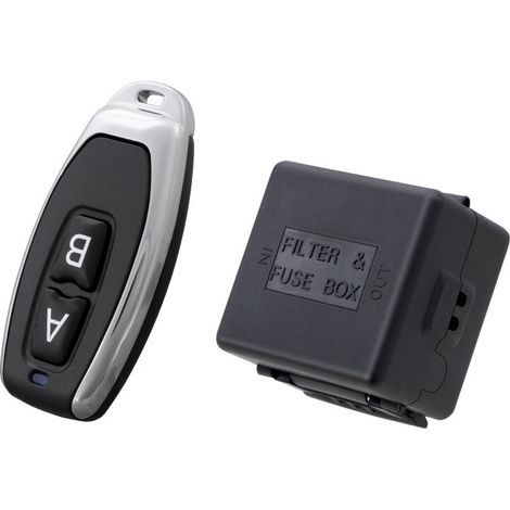 Passerella multifunzione 12 V/24 V - Telecomando radio wireless a un canale con funzione di apprendimento e tempo di chiusura regolabile - Per porte, porte garage e sistemi di automazione-lsw