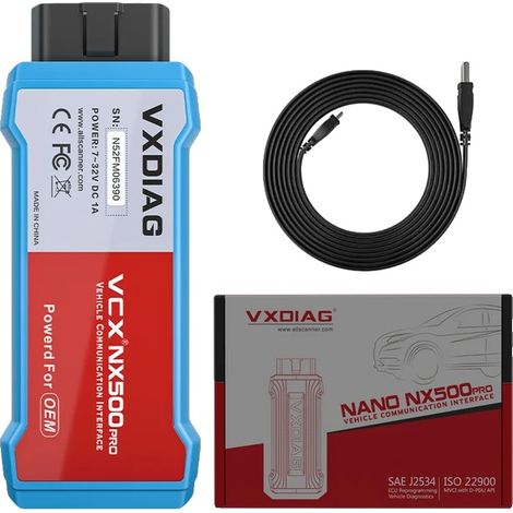 Escáner de diagnóstico automotriz OBD2, codificación de ECU, programación de llaves inteligentes, NX500PRO (1/2)