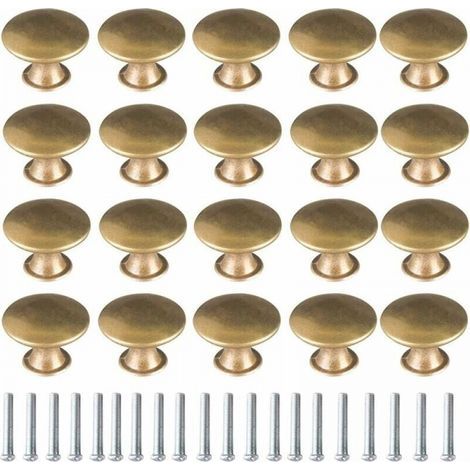 20 pezzi maniglie per porte in ottone, maniglie vintage in ottone, maniglie per mobili, maniglie per porte e cassetti, pomelli per mobili (1/5)