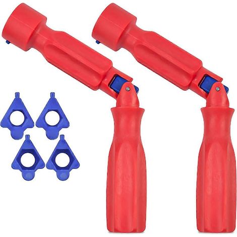 Clé de montage universelle pour abattant de toilette, outil de montage pour abattant de toilette en 2 pièces -- (1/5)
