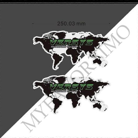 Pour Kawasaki Versys 300 400 650 1000 Versys-x 250 : Kit de protection de réservoir, pare-brise, protection genoux, autocollants, déflecteur de vent (2 pièces) - VERSYS (1/5)