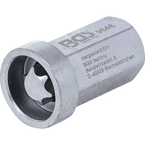 Inserto speciale per tappi di riempimento ATF profilo a T (per Torx) T55 per MINI (1/4)