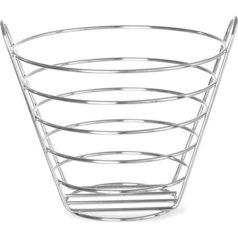 Corbeille à fruits décorative en acier chromé, diamètre 215 mm, hauteur 205 mm - Hendi 426418 (1/2)