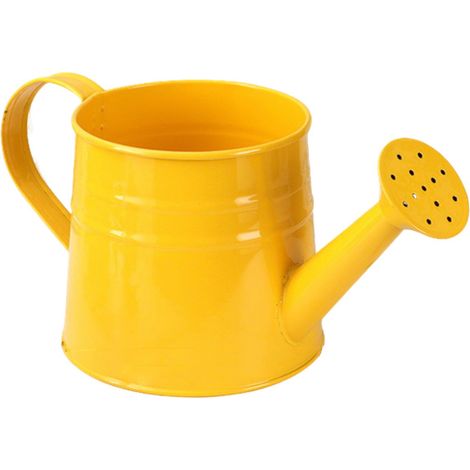 Beyamis Arrosoir vintage jaune 1L - Acier galvanisé intérieur extérieur (1/5)