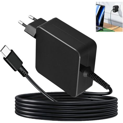 Chargeur 65W USB C Ordinateur Portable avec Câble de 1.7m pour ASUS Zenbook (1/5)
