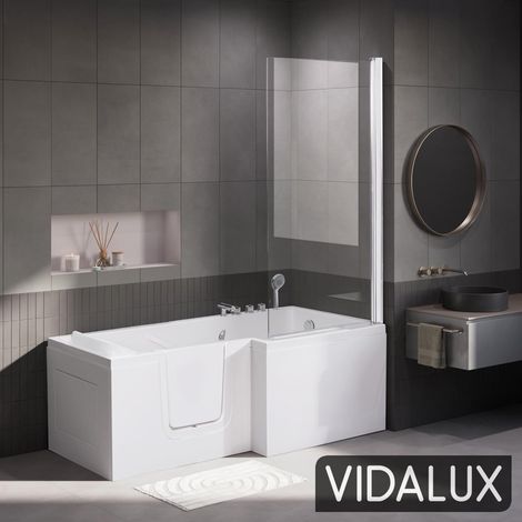 Coniston 1700 Right Hand Easy Access Walk-In Shower Bath with Bath Screen