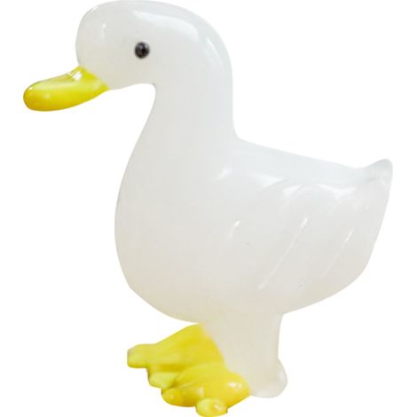 Figurine d'oie en verre soufflé à la main, ornement de bureau, art du verre, figurine de canard, animaux en verre, artisanat décoratif (1/5)
