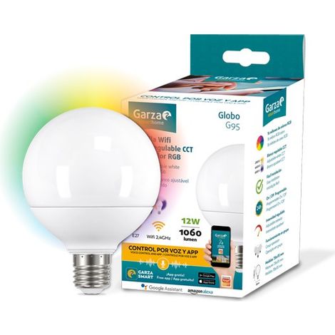 LAMPADA LED WIFI E27 RGB GLOBO DIMMERABILE 1060LM - 12 W