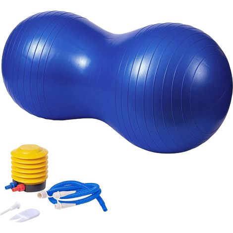 Ballon Gym Cacahuète,Ballon d'exercice,Ballon de Yoga,Ballon de Grossesse,pour L'accouchement,Physiothérapie,Le Fitness à la Maison et au Gymnase(Pompe Incluse) (1/5)