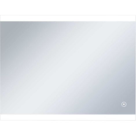 Miroir de salle de bain mural à LED avec capteur tactile, 80 x 60 cm (1/5)