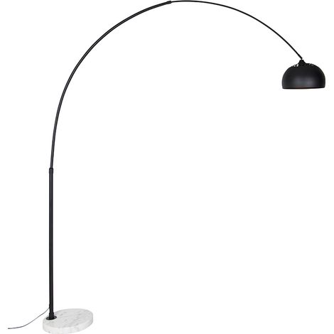 Modern Arc Lamp Black with White Adjustable - XXL