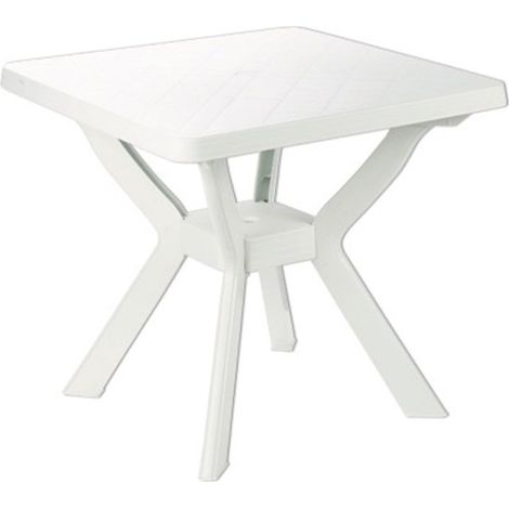 TAVOLI RESINA NILO BIANCHI 80X80