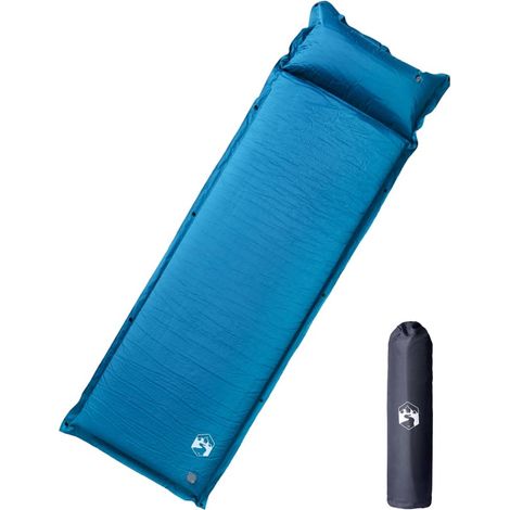 Selbstaufblasende Isomatte mit Kissen Türkis