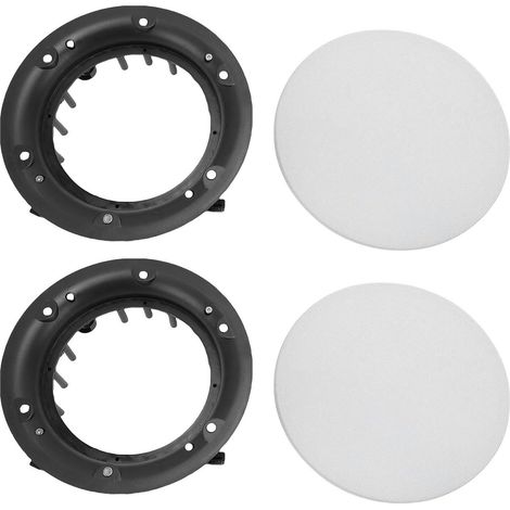 Couvercle de Grille de Haut-Parleur, 2 Pièces de Protection de Grille en ABS Magnétique en Métal à Peindre avec Vis de Montage, pour Installations Murales et de Plafond (1/5)