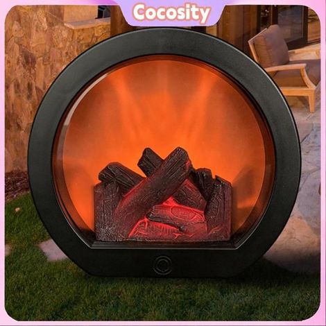 Cocosity Décoration d'intérieur Lampe de Cheminée LED avec Lumière sans Flamme Réaliste, Lanterne de Cheminée Vintage jardin gazon (1/5)
