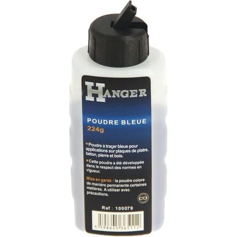 HANGER Blaues Markierungspulver 224 g hohe Sichtbarkeit