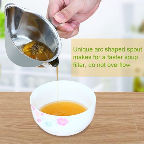 Filtre à huile en acier inoxydable, passoire à graisse, séparateur d'huile Hepler pour la cuisine (1/5)