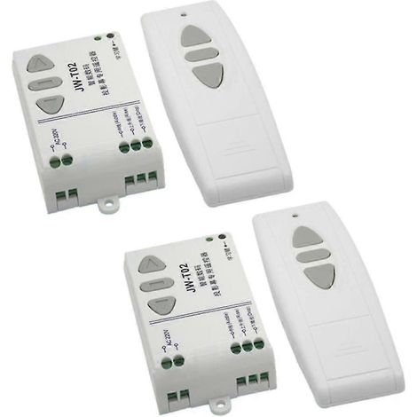 2x -t02 Moteur AC 220 V Télécommande sans fil Interrupteur Montée Descendre Arrêt Contrôleur de moteur tubulaire Marche avant (1/4)