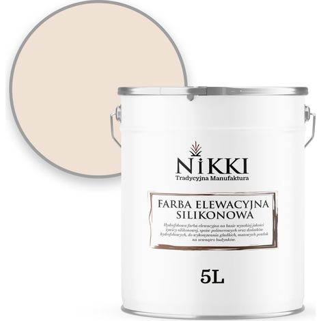 Pittura per facciate 5L beige chiaro F442 resistente ai raggi UV e all'ingiallimento