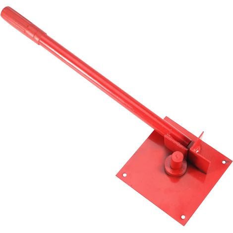 Metal Bender Tool, Rod Forming Equipment, Manual Steel Bender, Heavy-Duty Frame, Precise Bending Control, for Construction Hvac Roofing Welding Garage Use, 22.44x7.09x3.15 Inches (1/5)