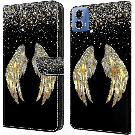Étui Portefeuille en Cuir avec Motif 3D, Coque de Téléphone avec Fonction Support pour Moto G24 Power (1/5)
