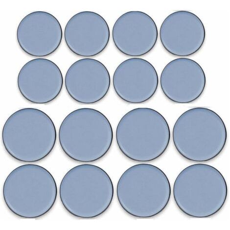 16 Pièces Patins de meubles en Téflon adhésif Glisseur en Teflon Patins en Téflon pour Meubles Patins Autocollants en Téflon, 25MM X 25MM, 30MM X 30MM (1/4)