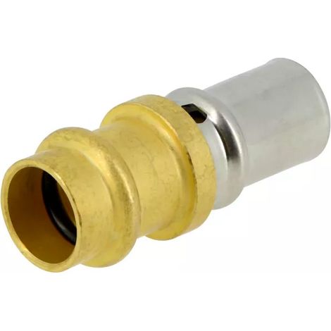 Nicoll – Raccord cuivre à sertir pour tube multicouche Ø16 – Manchon de transition – Fixation rapide – Pour installations plomberie (1/4)