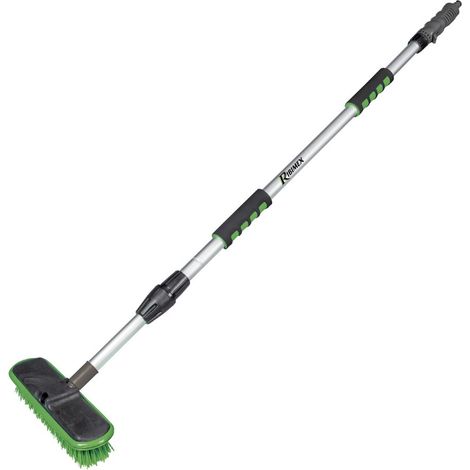 Brosse pour sols à Eau télescopique de 115 à 180 cm, BMI, pour le nettoyage des terrasses et pavés grâce à sa brosse dure (1/5)
