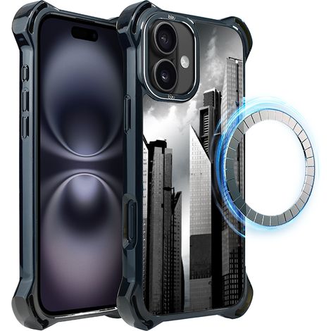 iPhone 16 ibizu DropGuard Ultra Hülle mit MagSafe, Noir City, Manhattan (1/5)