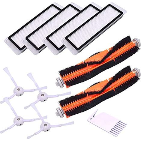 Pièces de rechange compatibles avec Roborock S6, S6 Pure, S6 MaxV, S5, S5 Max, S50, S4, E4, E35, E25, E20, C10 et Xiaomi Mi, Mijia, Xiaowa, Robot Aspirateurs Accessoires de Rechange (1/5)