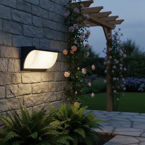 [NEUWERTIG] B-Ware OSRAM Wandleuchte Außen Angela E27 IP54 Gartenleuchte Lampe dunkelgrau robust (1/2)