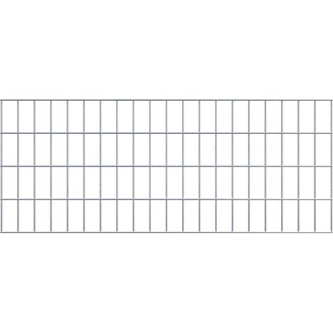 Grille de gabion 100 cm x 40 cm – Mailles 5 x 10 cm – Galvanisé à chaud pour résistance aux intempéries – Usage extérieur et intérieur – Gabiona