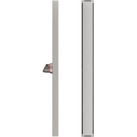 Ulisem Edelstahl-Duschrinne, verstellbarer Bodenablauf für rechteckiges Badezimmer – 60 cm (1/4)